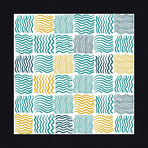 Abstract geometric hand drawn strokes seamless pattern. by Olga Berlet